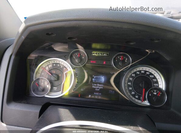 3C6RR6LT8GG288658 2016 RAM 1500 Gray Вид задніх сидінь
