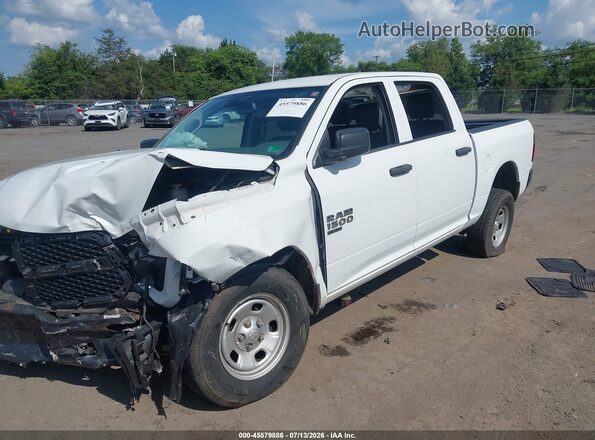 3C6RR7KG1KG681291 2019 RAM 1500 CLASSIC White Առջևի ձախ երեք քառորդ տեսարան