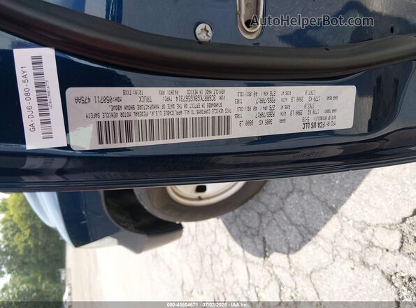 3C6RR7KG9KG567314 2019 RAM 1500 CLASSIC Blue Vista del compartimento del motor