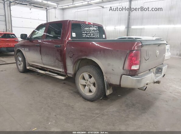 3C6RR7KT1HG788508 2017 RAM 1500 Maroon Tył lewy