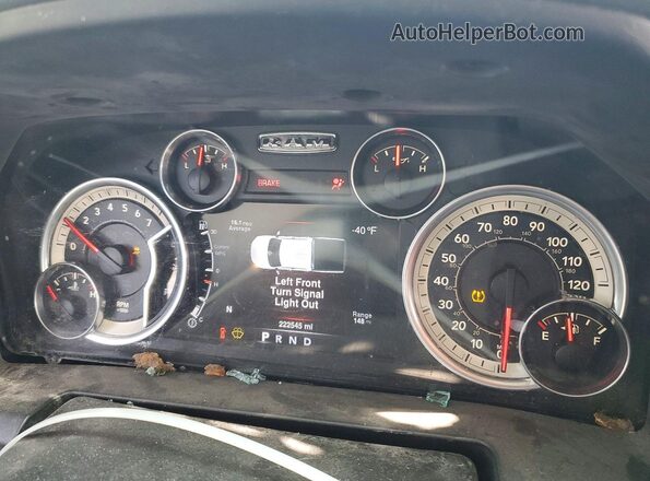 3C6RR7LT0GG344629 2016 RAM 1500 Blue Widok zestawu wskaźników