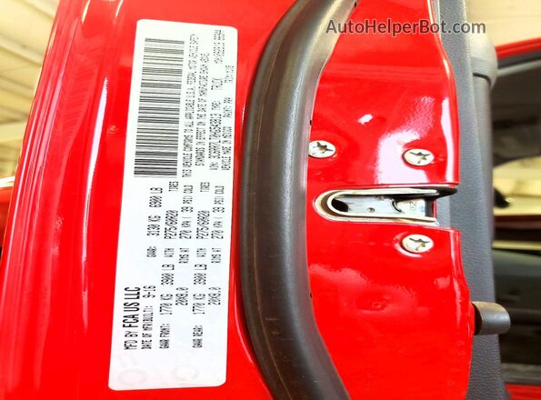 3C6RR7LT0HG543813 2017 RAM 1500 Red Widok naklejki z numerem VIN