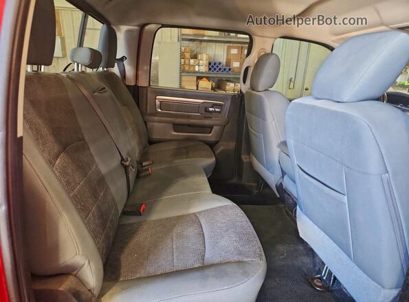 3C6RR7LT2GG318470 2016 RAM 1500 Red Rear seats view