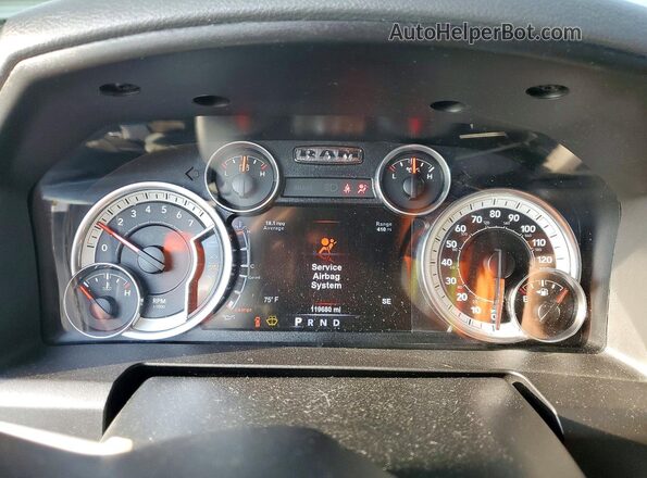 3C6RR7LT6HG659503 2017 RAM 1500 Gray Widok zestawu wskaźników
