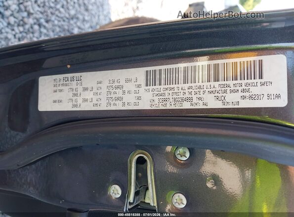 3C6RR7LT8GG364899 2016 RAM 1500 Gray Вид підкапотного простору