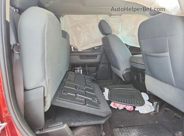 3C6RR7LT8HG735058 2017 RAM 1500 Maroon Rear seats view