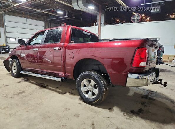 3C6RR7LT9KG619973 2019 RAM 1500 Burgundy Trasero izquierdo