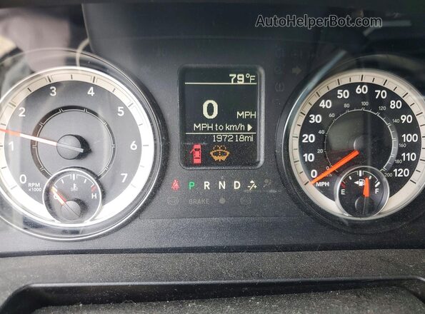 3C6TR5CT9GG177214 2016 RAM 2500 White Вид щитка приладів