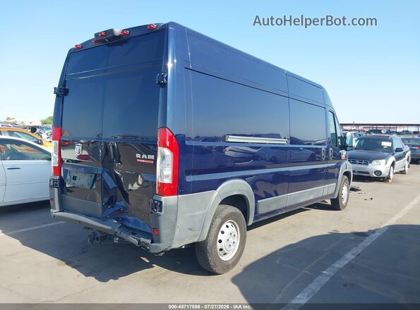 3C6TRVDG2JE135293 2018 RAM PROMASTER 2500 Blue უკანა მარჯვენა