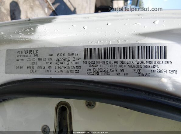 3C6UR5CL0LG145976 2020 RAM 2500 White Շարժիչի բաժամունքի տեսք