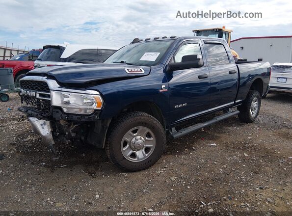 3C6UR5CL3KG613021 2019 RAM 2500 Blue Առջևի ձախ երեք քառորդ տեսարան