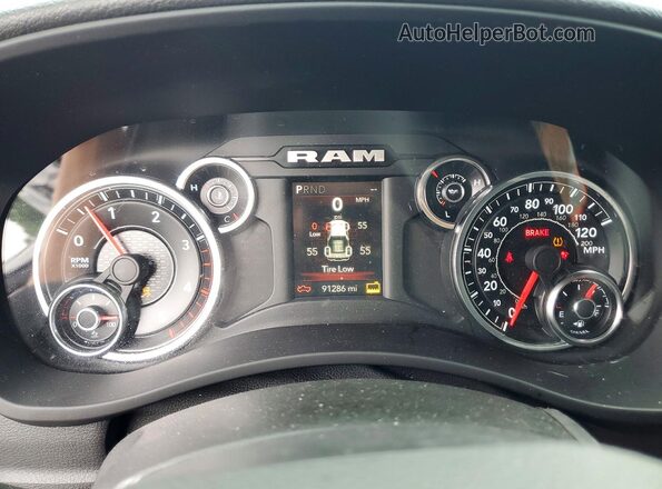 3C6UR5CL4MG629778 2021 RAM 2500 White Instrument cluster view