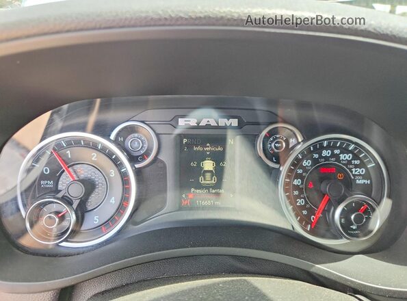 3C6UR5CL6LG197340 2020 RAM 2500 White Instrument cluster view