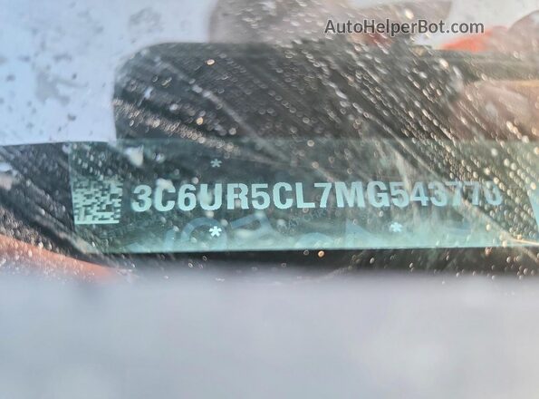 3C6UR5CL7MG543770 2021 RAM 2500 White Вид підкапотного простору