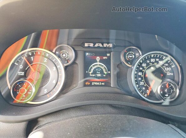 3C6UR5DL5RG390697 2024 RAM 2500 Silver Instrument cluster view