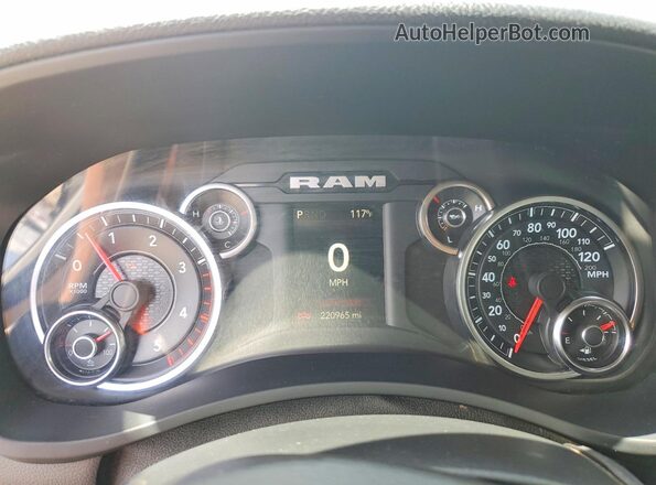 3C6UR5DL6LG159136 2020 RAM 2500 White Instrument cluster view