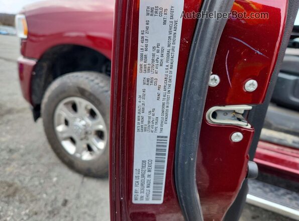 3C6UR5DL9RG278338 2024 RAM 2500 Red Engine compartment view