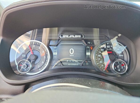 3C6UR5FJ0RG160691 2024 RAM 2500 Black Instrument cluster view