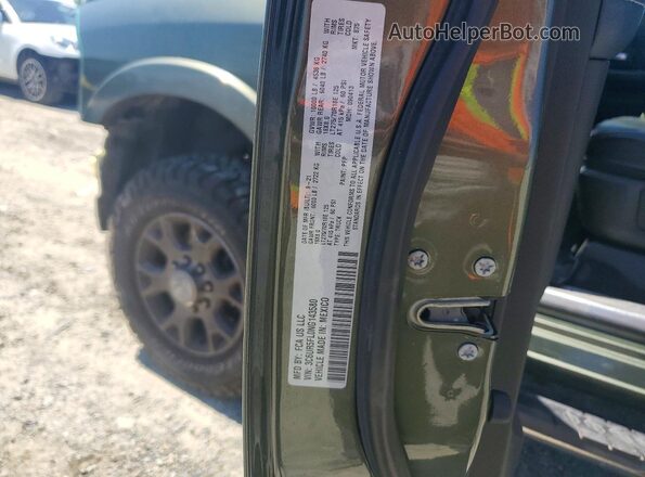 3C6UR5FL0NG143580 2022 RAM 2500 Green Vista del compartimento del motor