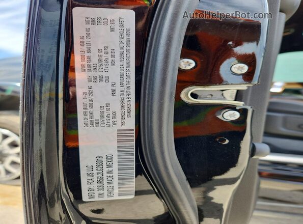 3C6UR5GL2LG263019 2020 RAM 2500 Black Вид підкапотного простору
