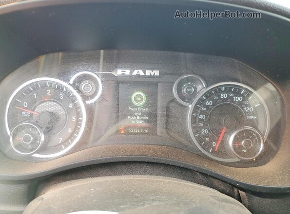3C6UR5HJ3RG185906 2024 RAM 2500 White Սարքավորումների վահանակի տեսք