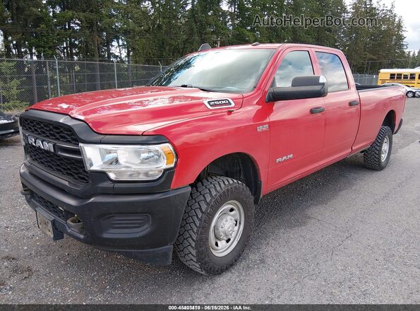 3C6UR5HJ8MG652178 2021 RAM 2500 Red Առջևի ձախ երեք քառորդ տեսարան