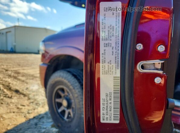 3C6UR5NL0LG211357 2020 RAM 2500 Maroon ძრავის განყოფილების ხედი
