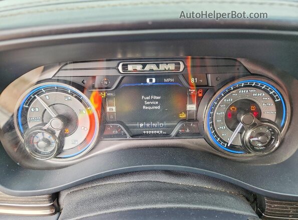 3C6UR5SLXMG697102 2021 RAM 2500 Черный Вид щитка приборов