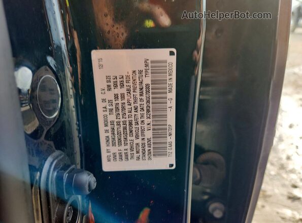 3CZRM3H36GG700309 2016 HONDA CR-V Black Widok komory silnika