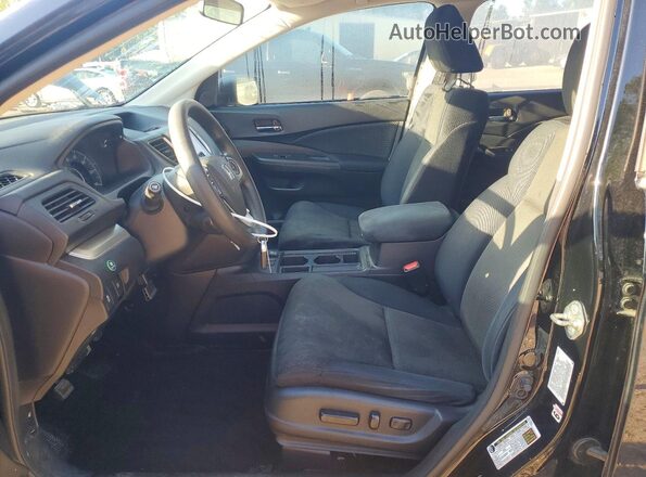 3CZRM3H50GG711355 2016 HONDA CR-V Black Widok wnętrza z przodu