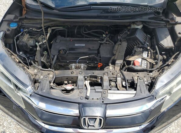 3CZRM3H58GG722572 2016 HONDA CR-V Black Vista del compartimento del motor