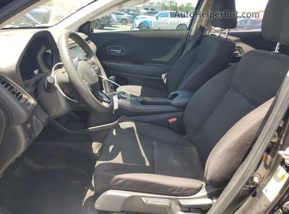 3CZRU5G32HM718838 2017 HONDA HR-V Black Widok wnętrza z przodu