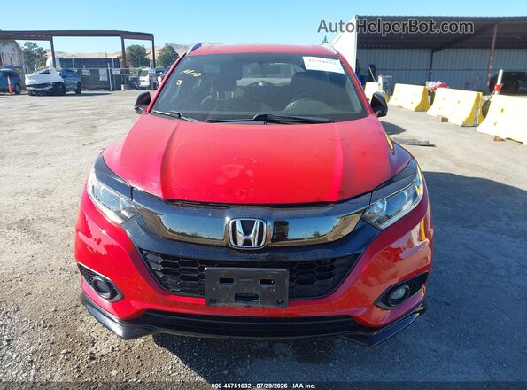 3CZRU5H10KG700244 2019 HONDA HR-V Red Սարքավորումների վահանակի տեսք