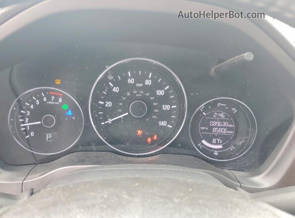 3CZRU5H10MM701026 2021 HONDA HR-V Gray Vista del cuadro de instrumentos