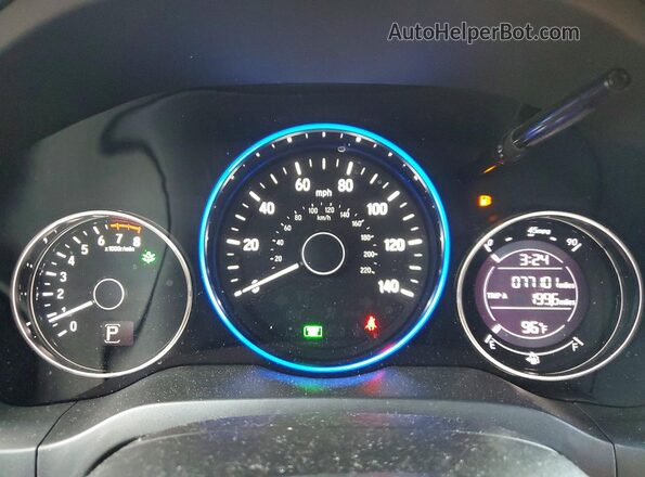 3CZRU5H12LM702225 2020 HONDA HR-V Blue Widok zestawu wskaźników
