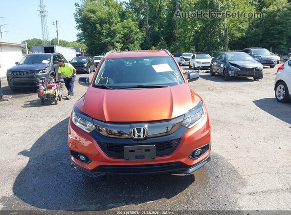3CZRU5H12LM707960 2020 HONDA HR-V Orange Вид щитка приладів