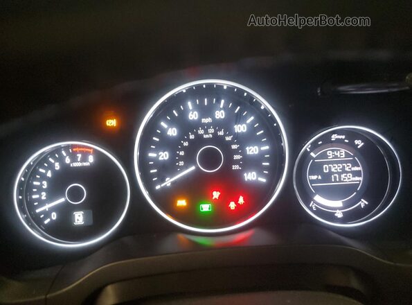 3CZRU5H15KG701714 2019 HONDA HR-V Blue 