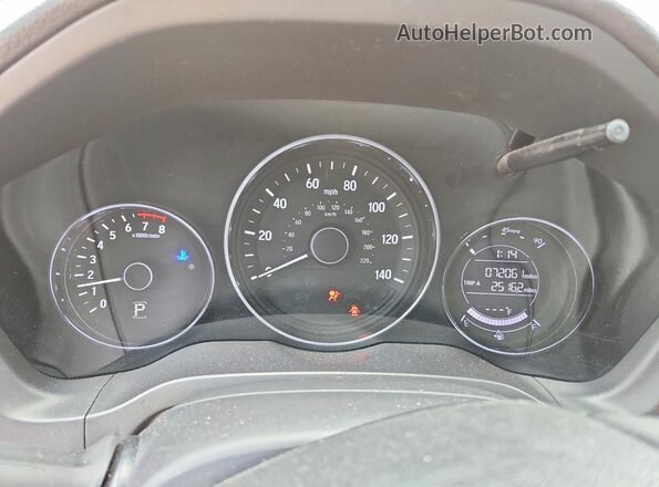 3CZRU5H15LM715406 2020 HONDA HR-V Charcoal Вид щитка приладів