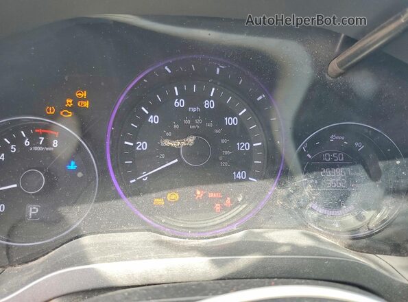 3CZRU5H16KG702029 2019 HONDA HR-V Orange ხელსაწყოთა პანელის ხედი