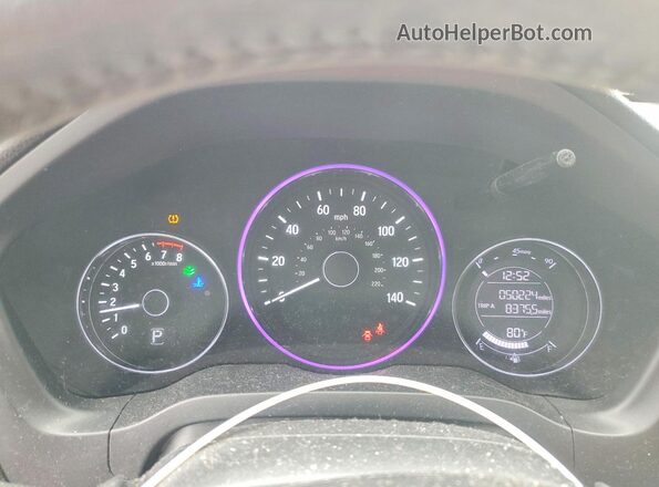 3CZRU5H17LM704844 2020 HONDA HR-V Silver Vista del cuadro de instrumentos