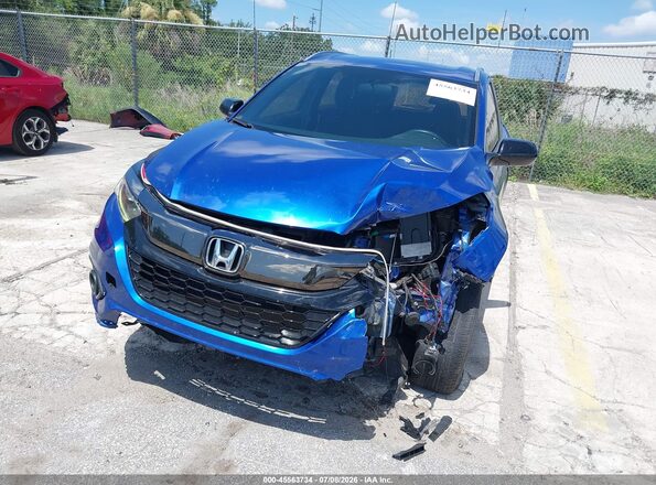 3CZRU5H1XLM714915 2020 HONDA HR-V Синий Вид спереди