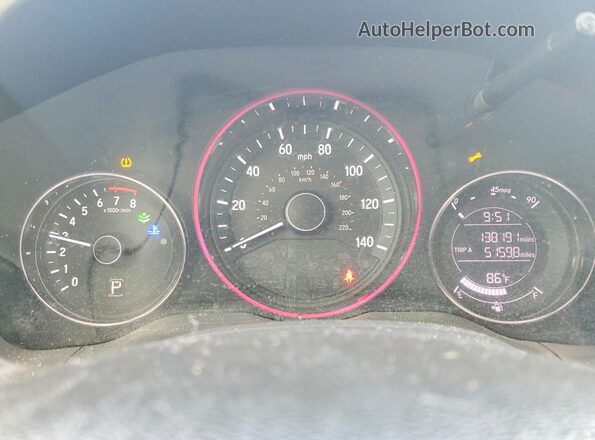 3CZRU5H30JM713724 2018 HONDA HR-V Gray Вид щитка приладів