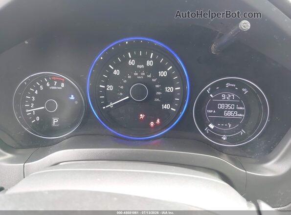3CZRU5H30MM707281 2021 HONDA HR-V White Հետևի նստատեղերի տեսք
