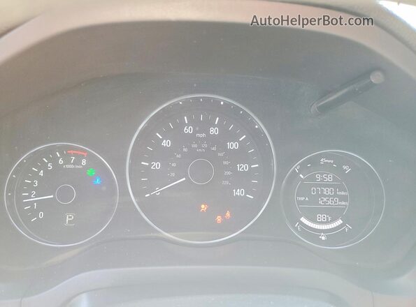 3CZRU5H31JM706443 2018 HONDA HR-V Red Սարքավորումների վահանակի տեսք