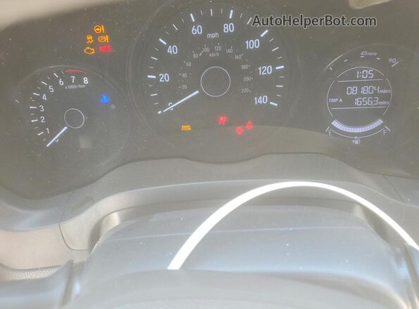 3CZRU5H31MM734814 2021 HONDA HR-V White Instrument cluster view