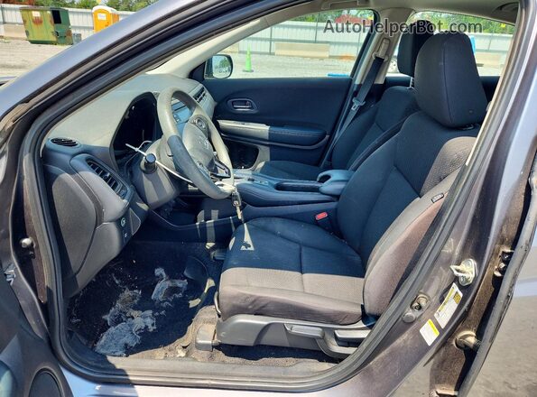 3CZRU5H32GM707593 2016 HONDA HR-V Gray Front interior view