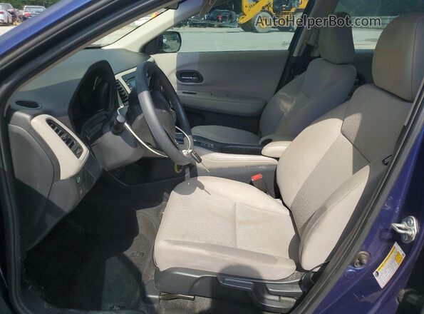 3CZRU5H32HM720619 2017 HONDA HR-V Blue Vista interior delantera