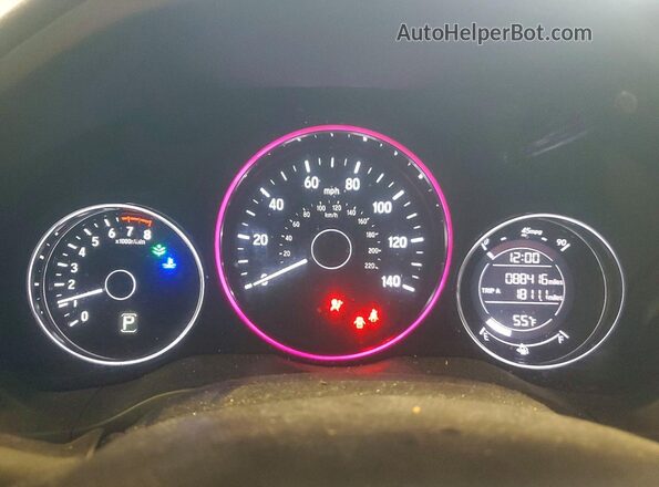 3CZRU5H32MM734269 2021 HONDA HR-V Silver Instrument cluster view