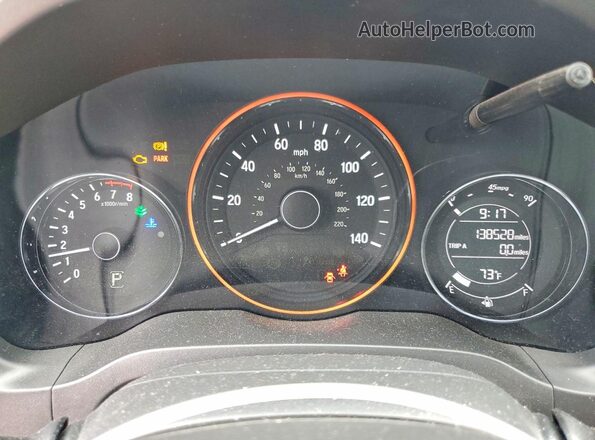 3CZRU5H33HM709788 2017 HONDA HR-V Black Սարքավորումների վահանակի տեսք