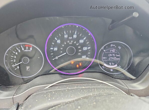 3CZRU5H34JM718649 2018 HONDA HR-V Угольный Вид щитка приборов